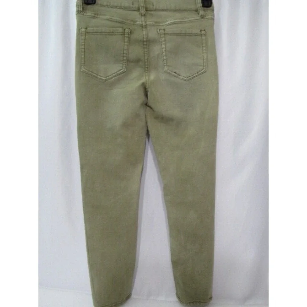 Free People We The Free‎ Green Mid-Rise Skinny Cotton Rayon Pant Size 28/25